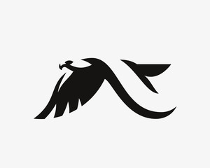 Eagle logo. Hawk emblem design editable for your business. Vector illustration.