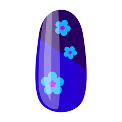 Nail of manicure vector icon.Cartoon vector icon isolated on white background nail of manicure.