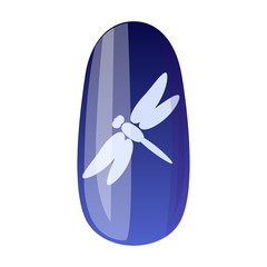 Nail of manicure vector icon.Cartoon vector icon isolated on white background nail of manicure.