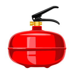 Fire extinguisher vector icon.Cartoon vector icon isolated on white background fire extinguishe.