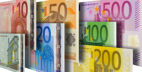 business and finance with Euro currency
