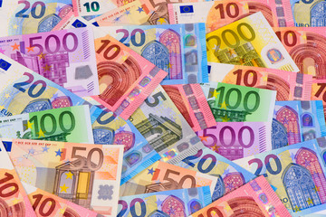 business and finance with Euro currency