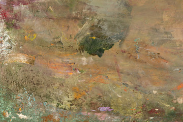 Background image of bright oil-paint palette closeup.