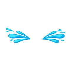 Fototapeta premium Tears vector icon.Cartoon vector icon isolated on white background tears.