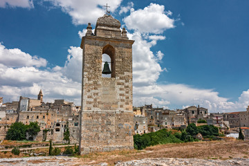 Obraz premium Panoramic view of the historic city of Gravina di Puglia.