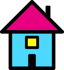 house icon vector, apartment icon, home icon, real estate concept, stay home, stay safe coronavirus concept