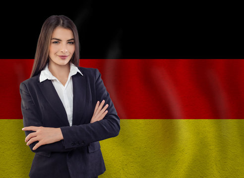Young woman ready for business or learn language