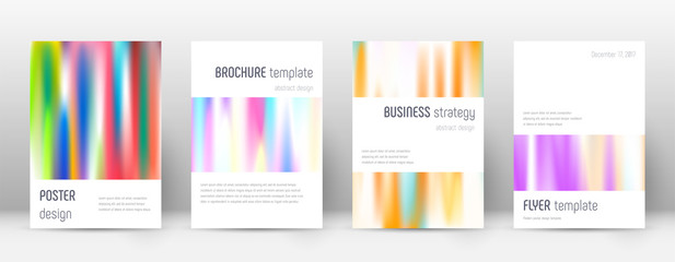 Fototapeta premium Flyer layout. Minimalistic flawless template for B