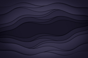 Abstract illustration with waves. Wavy paper background. Curve lines.