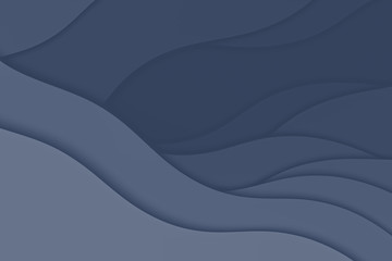 Abstract illustration with waves. Wavy paper background. Curve lines.