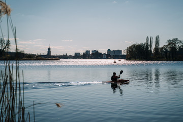 View to Potsdam on a sunny spring day