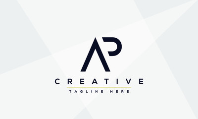 AP Letter Logo Design. Creative Modern Alphabet letters monogram icon A P, A and P.