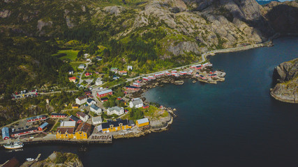 Fishing village in Nusfjord, Norway