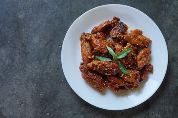 Korean fried chicken, usually called chikin in Korea, refers to a variety of fried chicken dishes from South Korea. The homemade sweet and spicy korean fried chicken.