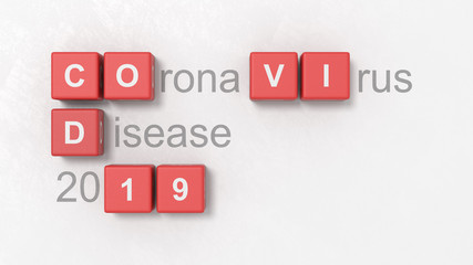 Coronavirus Disease 2019, COVID 19 Concept Illustration