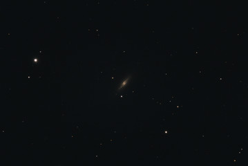 The Spindle Galaxy Messier 102 in the constellation Draco photographed with a Maksutov telescope...