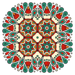Vector colorful Mandala