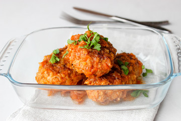 Lazy cabbage rolls with toasted