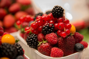 blackberry and raspberry