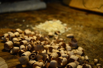 coffee beans on wooden table