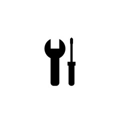 screwdriver and wrench icon