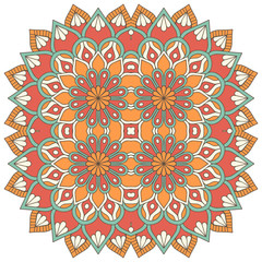 Vector colorful Mandala © lovelymandala
