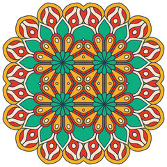 Fototapeta premium Vector colorful Mandala