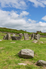 Drombeg Steinkreis im Sommer - County Cork, Irland