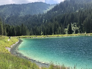lake in the mountains in Austria 