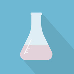 laboratory test tube icon- vector illustration