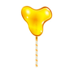 Lollipop vector icon. Realistic vector icon isolated on white background lollipop.