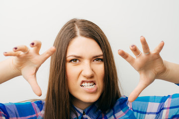 womanHands trying to grab