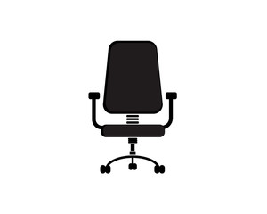 Fototapeta premium Orthopedic office chair isolated on a white background. Vector. Icon.