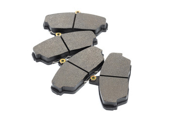 brake pads isolated on white baclkground.