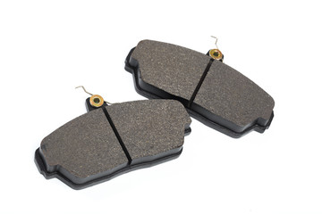brake pads isolated on white baclkground.