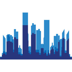 Modern City skyline . city silhouette. vector illustration in flat design