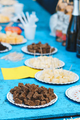 plate with brown bread