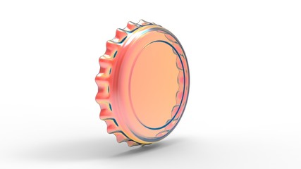 3d illustration of the bottle cap