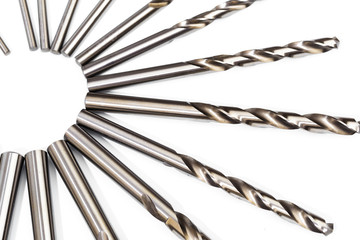 Professional cutting tools used for metalwork/woodwork. Isolated on white background. - Image