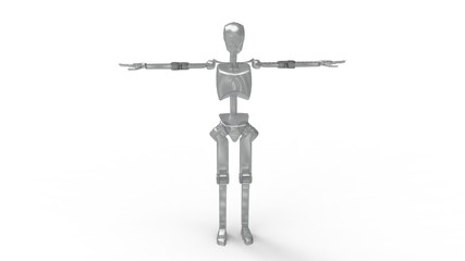 3d illustration of the toy human