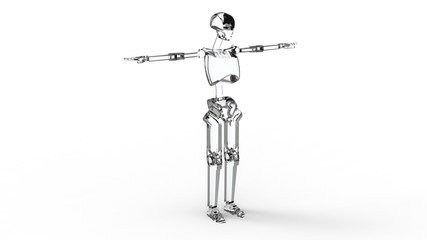 3d illustration of the toy human