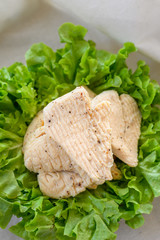 Chest Chicken clean food with vegetable
