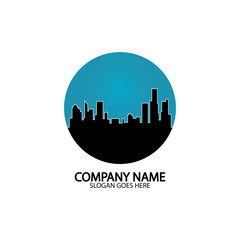 Fototapeta premium Modern City skyline . city silhouette. vector illustration in flat design