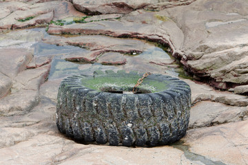23 april 2008 Lying in Mud. Old Used Car Tires