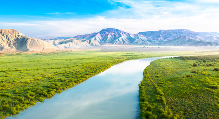 Mountain Landscape with River