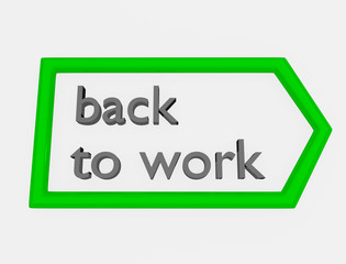 back to work concept