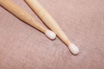 Sticks for drummers close up photo
