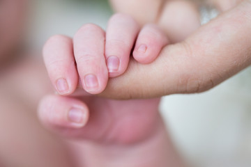 newborn baby hand