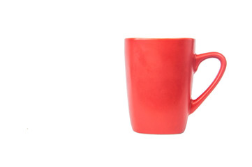 red cup on a white background