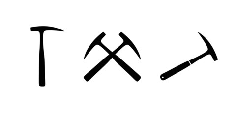 Geological rock pick hammer set